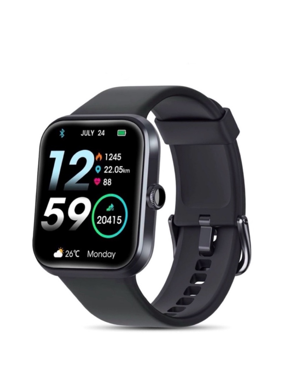 Amazon AOKESI FIT Active Smart Watch, Alexa Built-In 2021 Model (Black)